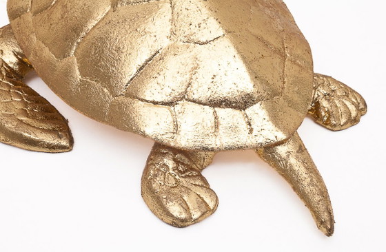 Set di 3 tartarughe portafortuna, Oggetti decorativi, Ottone, Oro, Dorato (foto 9 di 11)