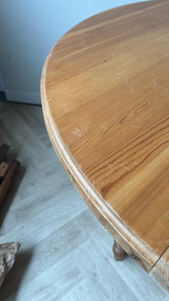 Image 1 of tavolo allungabile in pino, francese