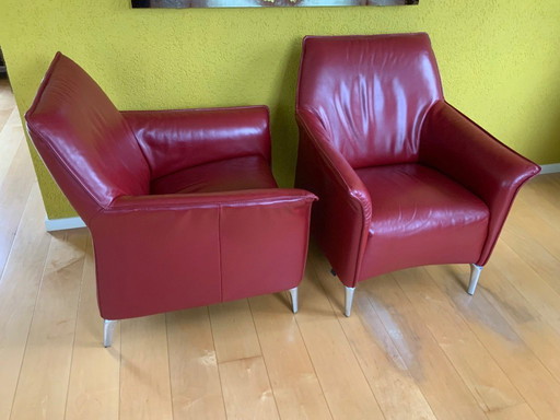 2X armchair + 1 stool leolux mayuro