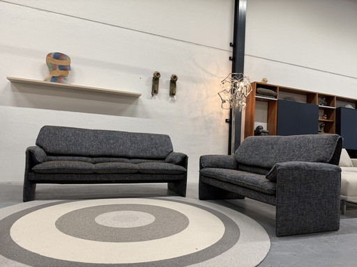 2 Leolux Bora Beta Sofa 3 & 2 Seater Ruvido Fabric