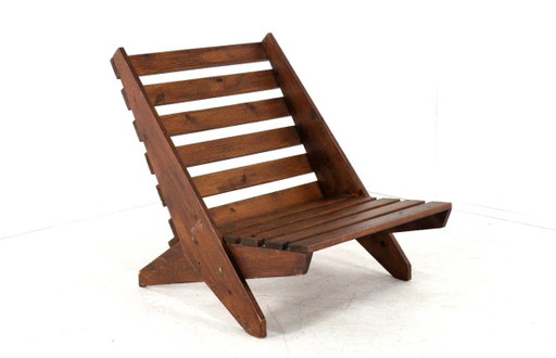 Chaise ciseaux vintage des années 1950
