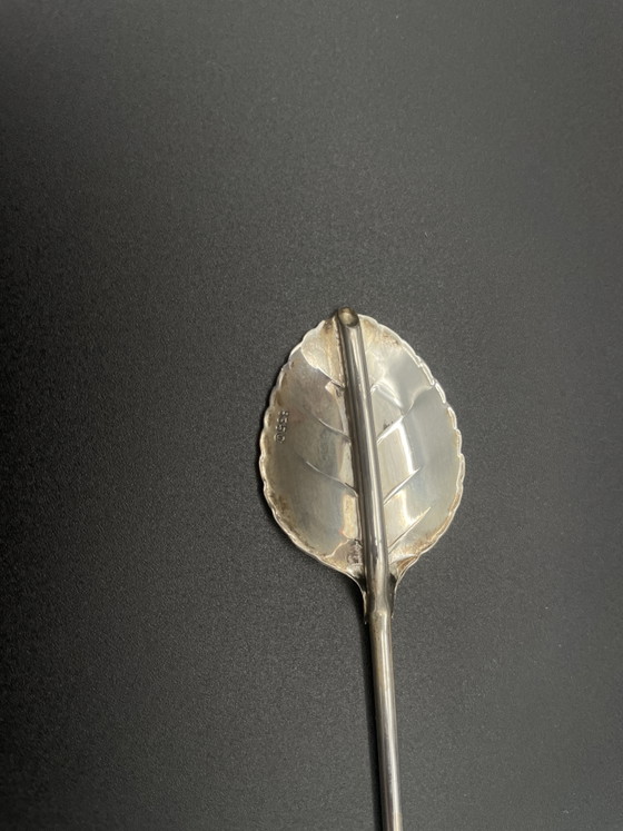 Widmann Antik Cocktail-Löffel mit Trinkhalm, Silber 835, OVP – Geschirr, Silver (photo 8 of 10)