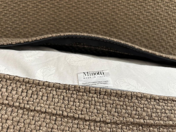 Image 1 of Minotti Hamilton three-seater sofa and two-seater sofa/chaise longue