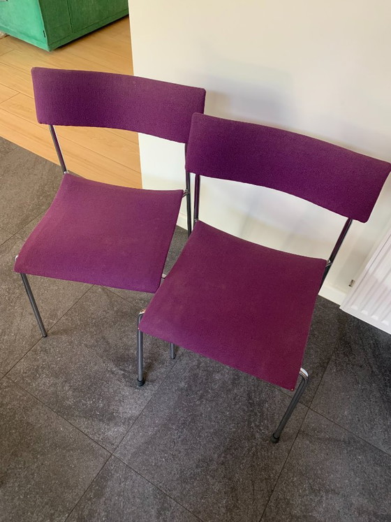6 sedie Lammhults viola per il campus – Sedie da pranzo, Textile (photo 9 of 14)