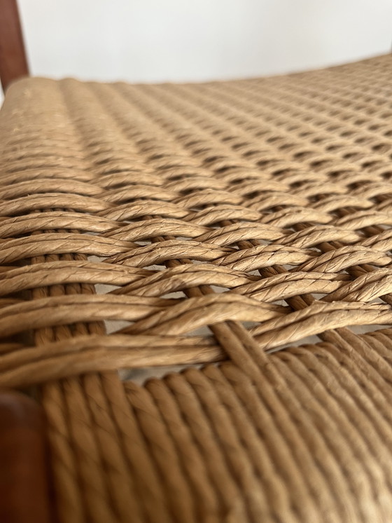 Image 1 of 5x Original "Niels Otto Møller Model 55" Armchair Teak Paper Cord J.L. Møllers!!