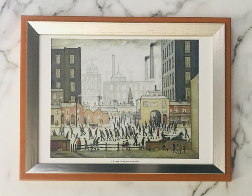 Framed illustration by L.S Lowry