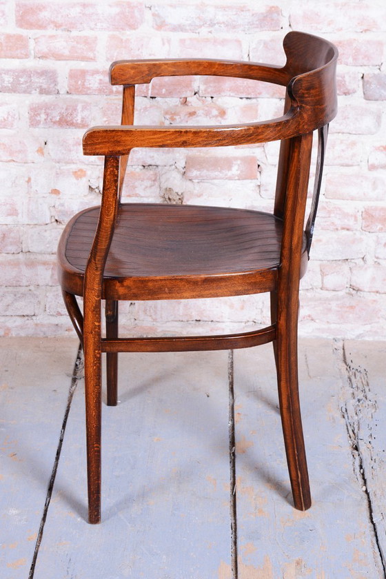 Sillón Art Decó Restaurado, de Fischel, Haya, Pulido Renovado, Eslovaquia, Años 1900 – Sillones, Wood (photo 10 of 10)