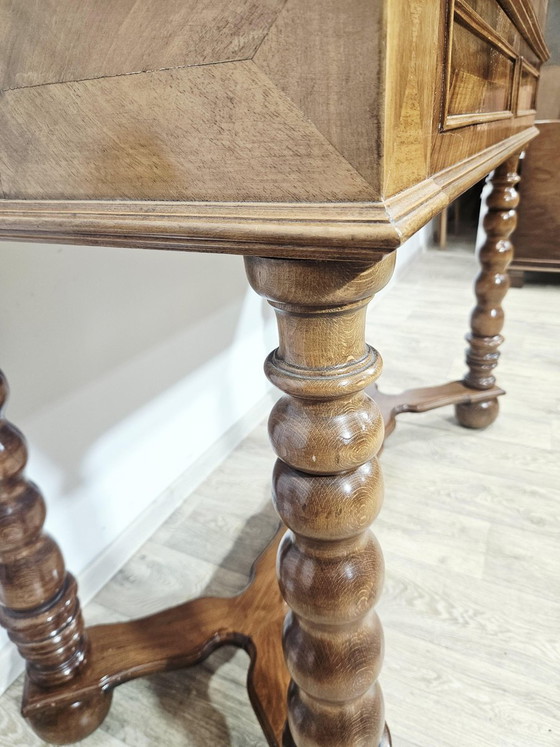 Mobile barocco in noce del XIX secolo con intarsi e gambe tornite – Credenze con vetrina, Wood, Barok (photo 14 of 29)