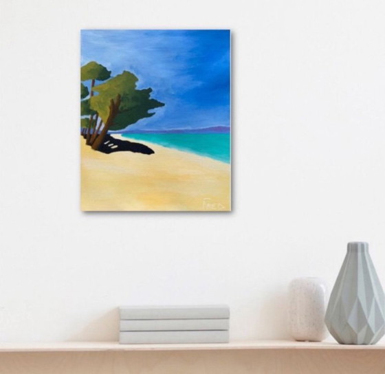 Image 1 of Acryl auf Leinwand 30 x 24 cm. Zum Einrahmen.