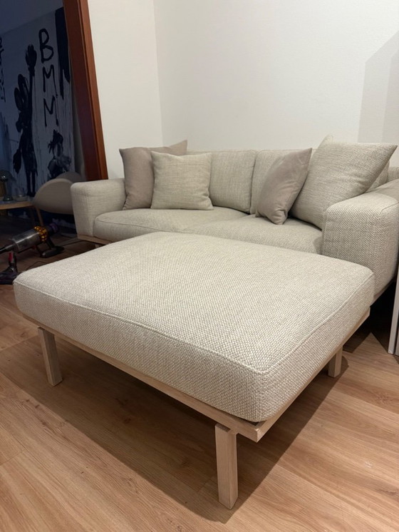Image 1 of Bolia 2 seater Elton series with pouf and cushion
