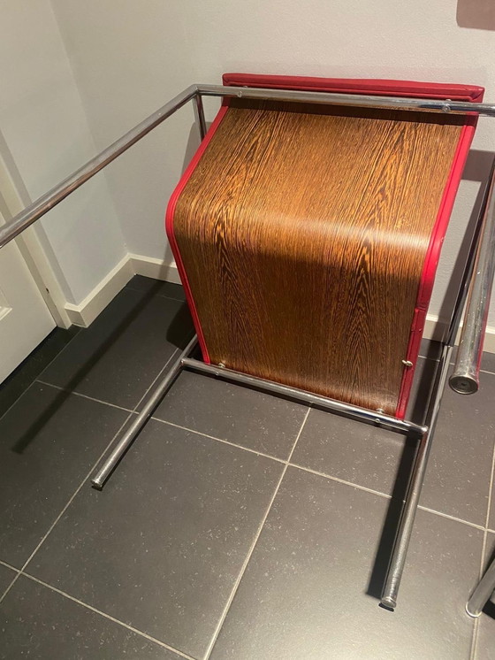 Image 1 of Set of red Italian design chairs