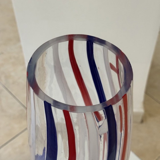 Vintage Murano vaas uit de jaren 80, veelkleurig, Italiaans design, Venetië, 55 cm – Plantenbak, Murano Glass (photo 8 of 8)