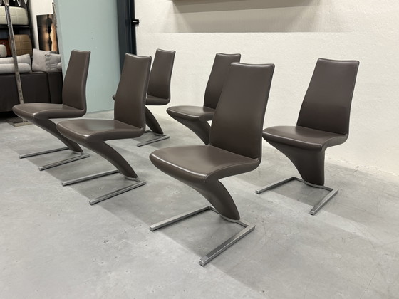 Image 1 of 6 Rolf Benz 7800 Sedie da pranzo in pelle