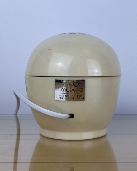 Image 1 of Lamp Table + Clock Timeband C-590 Timeco Vintage Clock - Lamp 1970s Bedside Lamp 70s Digital Alarm Clock Mid Century Space Age