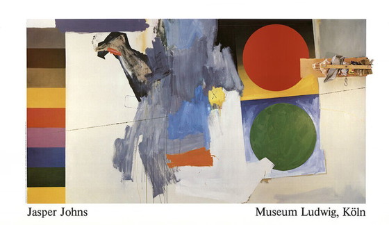 Image 1 of JASPER JOHNS – "Edingsville" 1987 – Póster monumental XXL (139 cm) – Edición múltiple