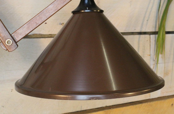 Image 1 of T.J.W. Zweers 60S Teakhouten Schaarlamp