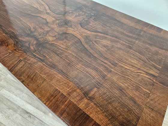 Art Decò Dining Table in Walnut Burl, 1940 – Wood (photo 7 of 21)