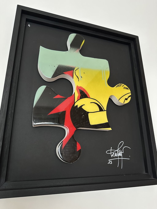 An exceptional original artwork by the renowned French urban artist Keymi.