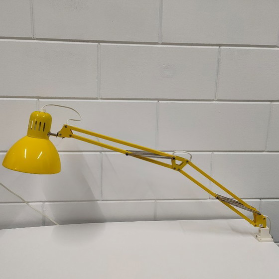 Lampada a Forbice Gialla Retrò Degli Anni '90, Ikea, Lampade da scrivania, Metallo, Plastica, Giallo, Retro (foto 2 di 12)