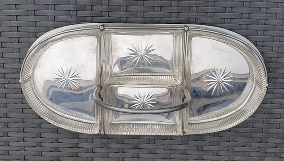 Image 1 of Ensemble de plats à servir pour hors d'oeuvre WMF Vintage