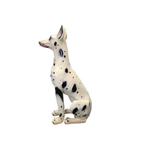 Grote Italiaanse vintage keramiek Harlekijn dog, jaren 70/80