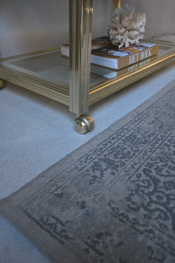 Image 1 of Side Table TV Furniture Pierre Vandel Metal and Glass