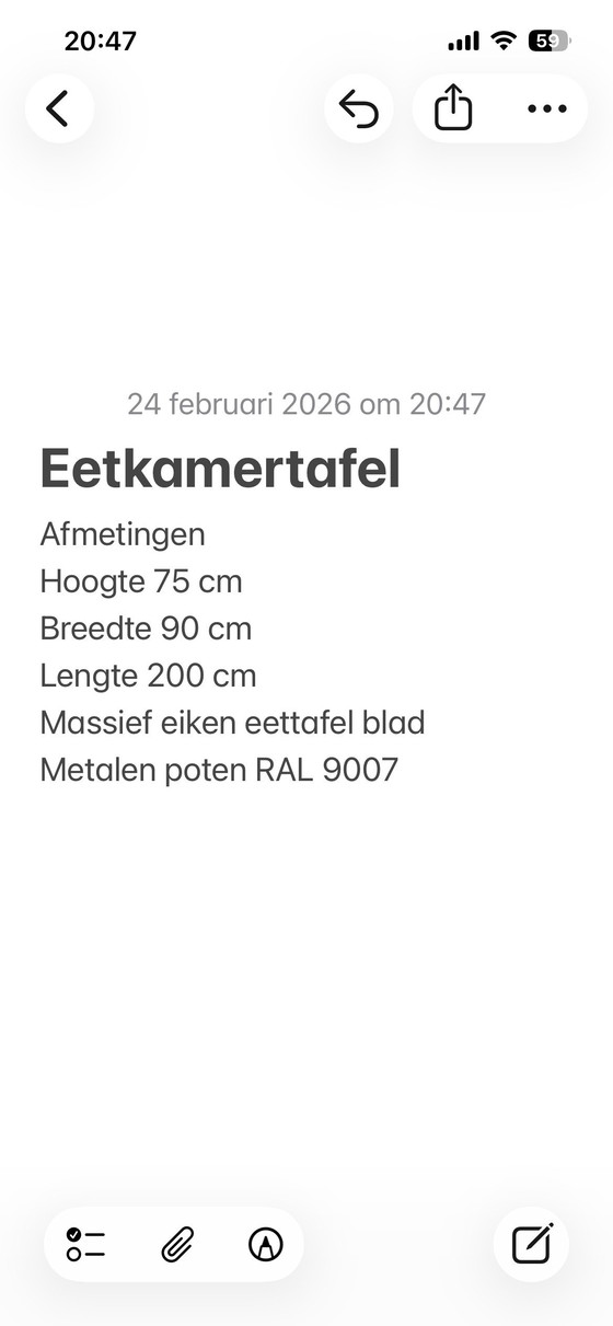 Image 1 of Eetkamerstoelen ARCO cadre parelchroom & eetkamertafel METAFORM FS