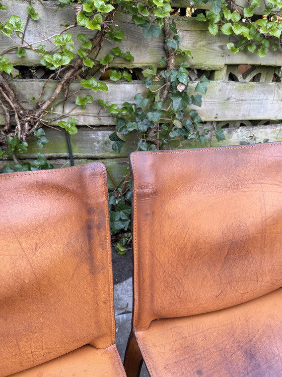 Image 1 of Cassina cab 412 brown, set of 3