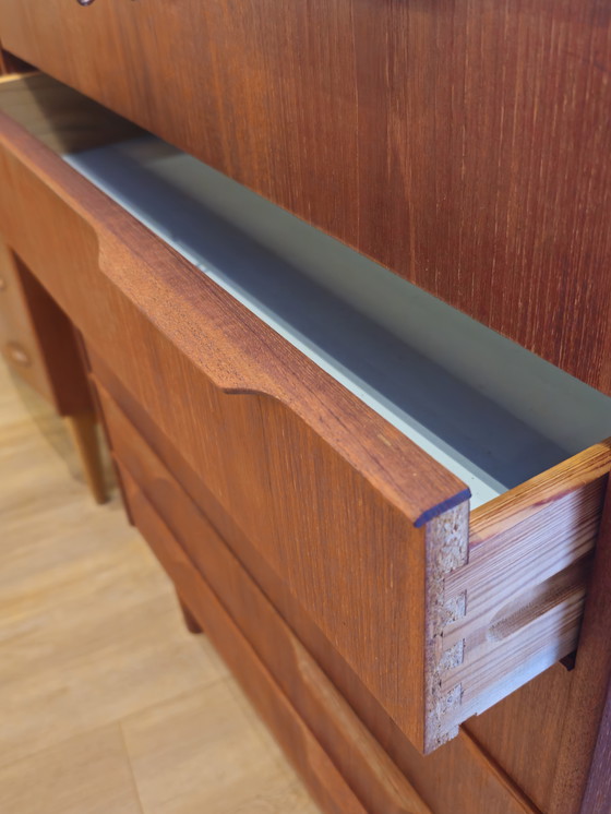 Image 1 of Vintage Deense Ladekast Ladekastje Kast Dressoir 