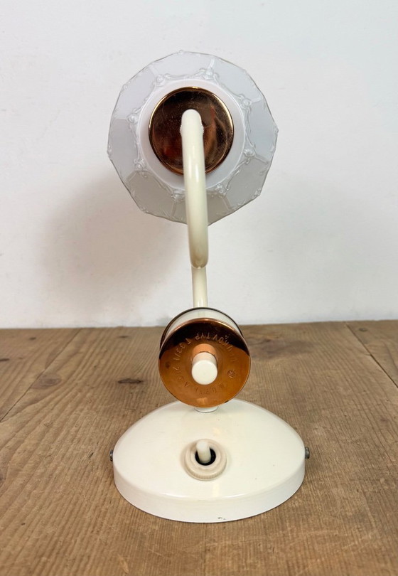 Image 1 of Vintage Wall Light with Milk Glass from Drukov, 1960s