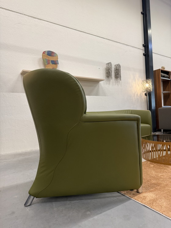 Leolux Excalibur Armchair Green Leather (photo 6 of 10)