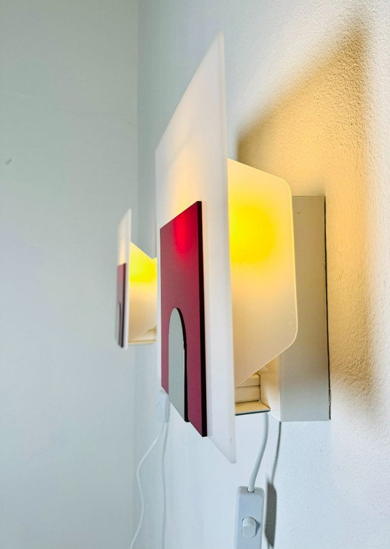 Minimalist Postmodern Wall Lights by Nafa Nybro Armaturfabrik, Sweden, 1980s – Aluminium (photo 4 of 7)