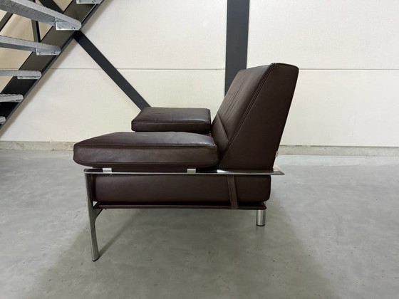 Poltrona Jori Metropole - pelle marrone scuro – Poltrone, polished steel (photo 5 of 11)