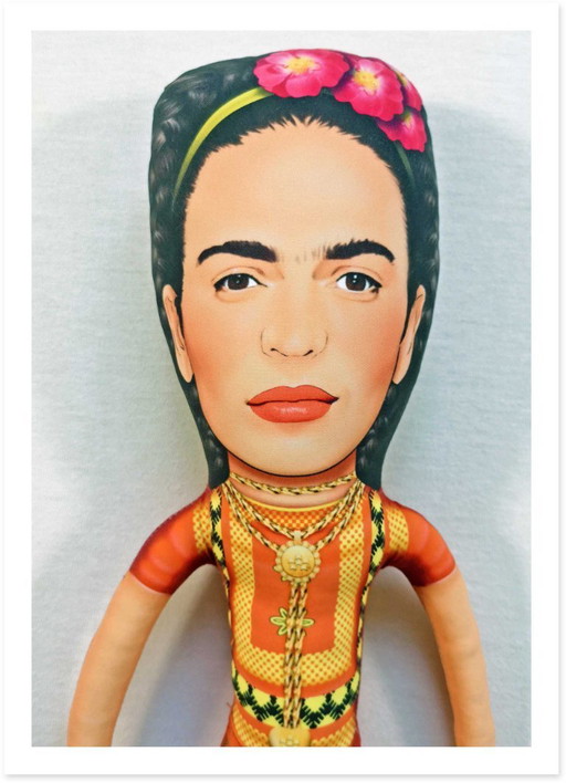 Scultura artistica di Frida Kahlo | Bambola d'arte di design | Oggetto d'arredo d'arte contemporanea
