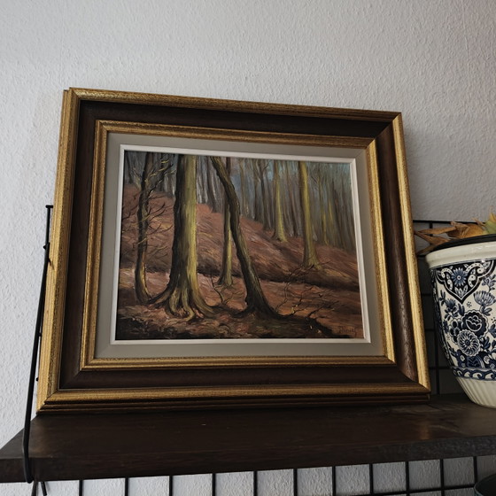 Image 1 of Daniele Pierot (1896–1981) | Nella foresta di Soignes | Pittura della foresta di Sonia