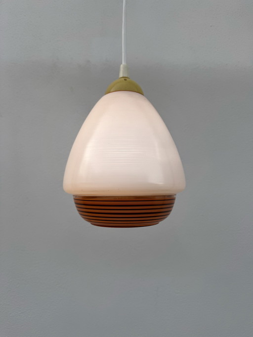 Lámpara colgante de cristal de estilo escandinavo de los años 60