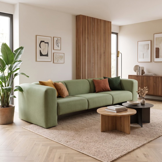 Gelderland 430 Kubusbank | Divano 3 posti | Ristrutturato, Divani 3 posti, Tessile, Legno, Verde (foto 2 di 9)