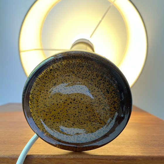 Image 1 of Lampe scandinave vintage, Gert Nyström, Hyllinge, verre soufflé épais, Suède, années 60