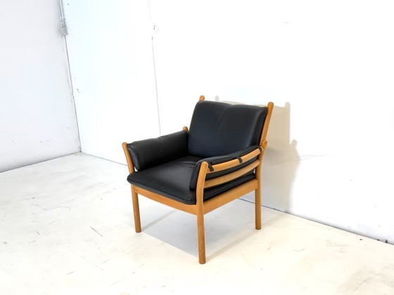 Image 1 of Poltrona in pelle Illum Wikkelso CFC Sedia Silkeborg
