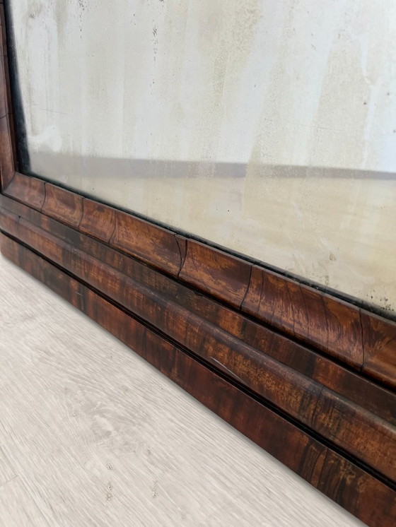 Image 1 of Cassettone - Noce - Comò con specchiera