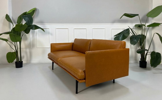 Image 1 of Canapé 2 places Muuto Outline en cuir cognac marron