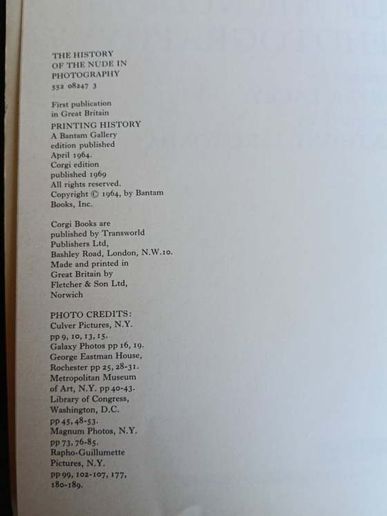 Image 1 of The History of the Nude in Photography 1964