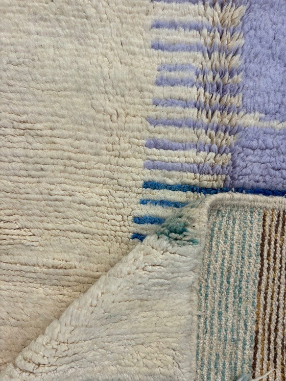 Image 1 of Berber Colorful Moroccan Beni Ourain Wool Rug 160x250 cm - Berber Moroccan Rug - Handmade Boho Floor Carpet with Bold Multicolor