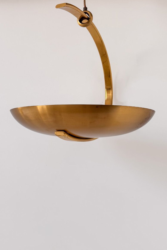 Vintage brass Pendant lamp, France 1970. (photo 4 of 5)