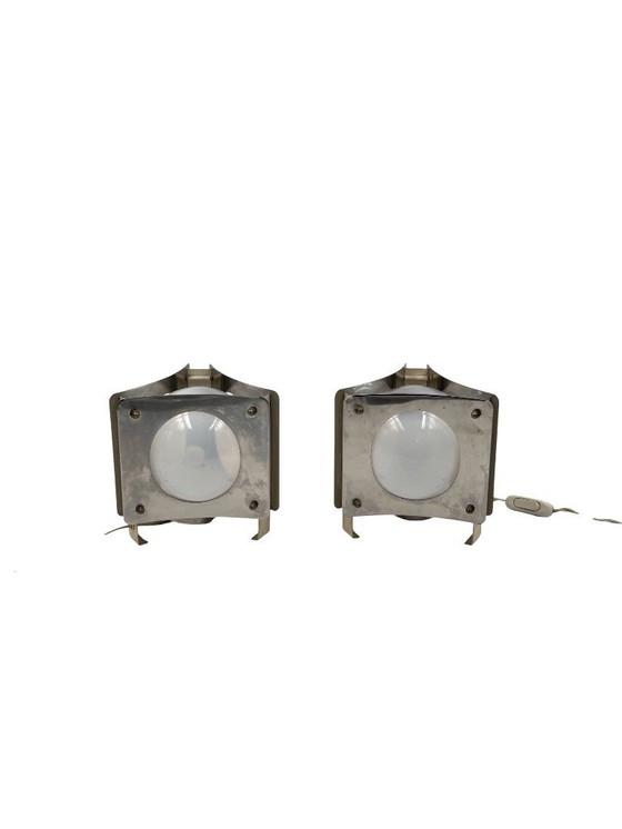 Image 1 of Space age set of 2 table Lamp, Italy 1970s