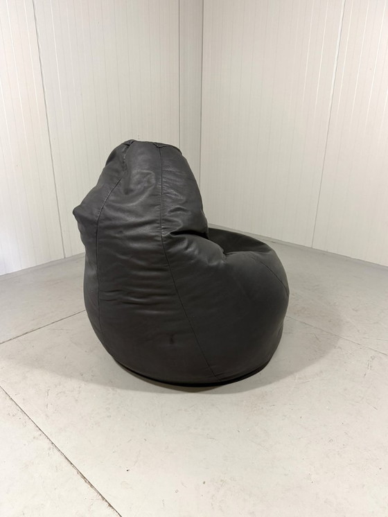 Image 1 of Pouf en cuir Zanotta Sacco grand modèle, années 1980