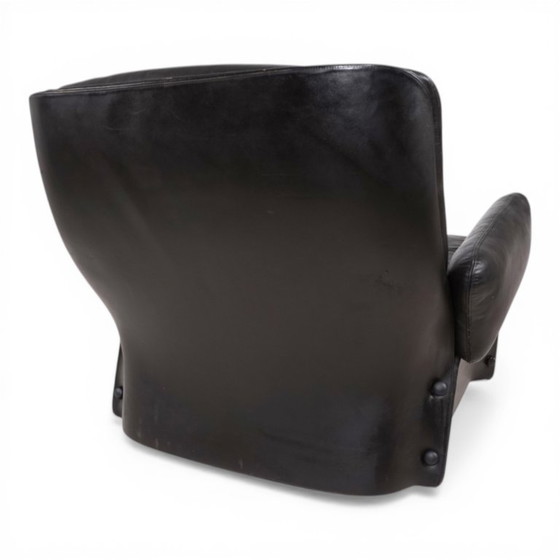 Image 1 of Fauteuil lounge en cuir Carl Straub, 1970