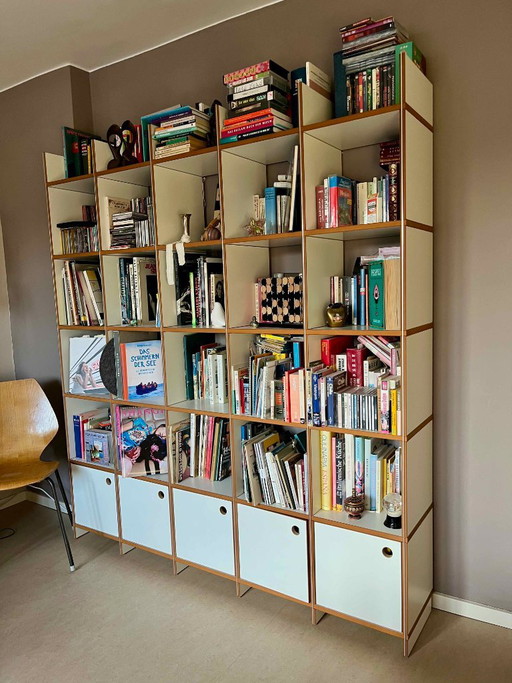 Estantería fija Purista: planificación flexible, como nueva y ampliable. – boekenkasten, Mdf (photo 2 of 9)