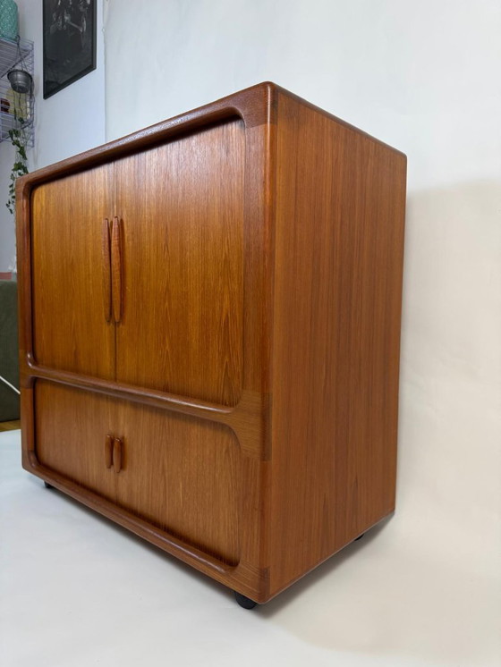 Image 1 of Mobile TV in teak Dyrlund, credenza alta, cassettiera, metà secolo