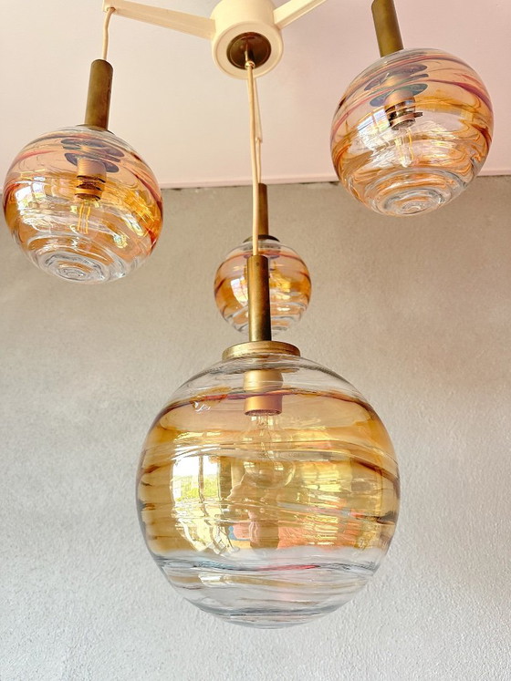 Vintage Doria cascade lamp – Hanglampen, Glas, Kunststof (photo 8 of 10)